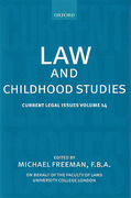 Cover of Current Legal Issues Volume 14: Law and Childhood Studies