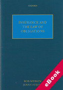Cover of Insurance and the Law of Obligations (eBook)