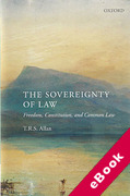 Cover of The Sovereignty of Law: Freedom, Constitution and Common Law (eBook)