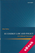 Cover of EU Energy Law and Policy: A Critical Account (eBook)