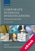 Cover of Corporate Internal Investigations: An International Guide (eBook)
