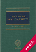 Cover of The Law of Pension Trusts (eBook)