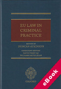 Cover of EU Law in Criminal Practice (eBook)