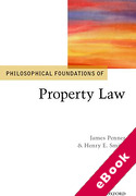 Cover of Philosophical Foundations of Property Law (eBook)