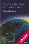 Cover of Transborder Data Flow Regulation and Data Privacy Law (eBook)