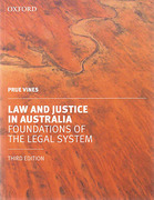 Cover of Law and Justice in Australia: Foundations of the Legal System