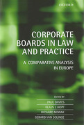 Cover of Corporate Boards in European Law: A Comparative Analysis