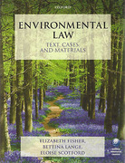 Cover of Environmental Law: Text, Cases & Materials