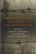 Cover of Prevention and the Limits of the Criminal Law