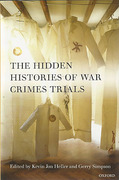 Cover of The Hidden Histories of War Crimes Trials