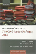 Cover of Blackstone's Guide to The Civil Justice Reforms 2013