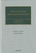 Cover of The UNCITRAL Arbitration Rules: A Commentary