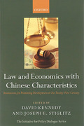 Cover of Law and Economics with Chinese Characteristics: Institutions for Promoting Development in the Twenty-First Century
