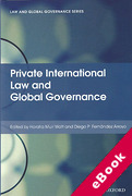 Cover of Private International Law and Global Governance (eBook)