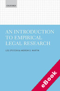 Cover of An Introduction to Empirical Legal Research (eBook)