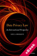 Cover of Data Privacy Law: An International Perspective (eBook)