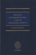Cover of Private International Law in the English Courts