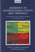 Cover of Deference in International Courts and Tribunals: Standard of Review and Margin of Appreciation