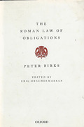 Cover of The Roman Law of Obligations