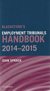 Cover of Blackstone's Employment Tribunal Handbook 2014-2015