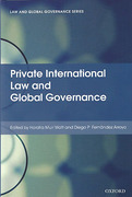 Cover of Private International Law and Global Governance