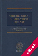Cover of The Brussels I Regulation Recast (eBook)