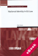 Cover of National Identity in EU Law (eBook)