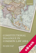 Cover of Constitutional Dialogue in Common Law Asia (eBook)