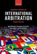 Cover of Redfern and Hunter on International Arbitration 6th ed: Student Version