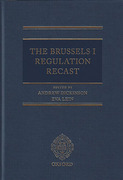 Cover of The Brussels I Regulation Recast