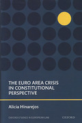 Cover of The Euro Area Crisis in Constitutional Perspective
