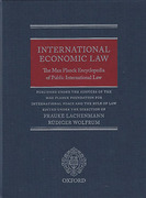Cover of International Economic Law: The Max Planck Encyclopedia of Public International Law
