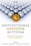 Cover of Institutional Investor Activism: Hedge Funds and Private Equity, Economics and Regulation