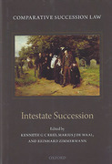 Cover of Comparative Succession Law Volume II: Intestate Succession