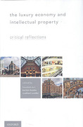 Cover of The Luxury Economy and Intellectual Property: Critical Reflections