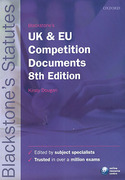 Cover of Blackstone's UK & EU Competition Documents