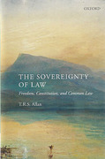 Cover of The Sovereignty of Law: Freedom, Constitution and Common Law