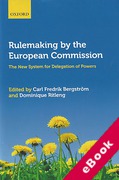 Cover of Rulemaking by the European Commission: The New System for Delegation of Powers (eBook)