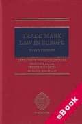 Cover of Trade Mark Law in Europe (eBook)