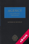 Cover of Agency: Law and Principles (eBook)
