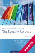 Cover of Blackstone's Guide to The Equality Act 2010 (eBook)