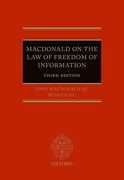 Cover of The Law of Freedom of Information