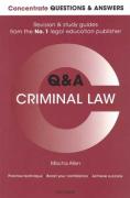 Cover of Concentrate Questions and Answers: Criminal Law