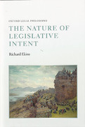 Cover of The Nature of Legislative Intent