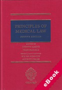 Cover of Principles of Medical Law (eBook)