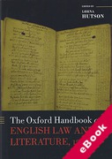 Cover of The Oxford Handbook of English Law and Literature, 1500-1700 (eBook)