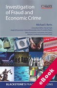 Cover of Investigation of Fraud and Economic Crime (eBook)