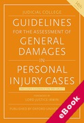Cover of Judicial College Guidelines for the Assessment of General Damages in Personal Injury Cases (eBook)