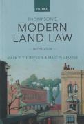 Cover of Thompson's Modern Land Law