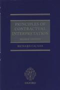 Cover of Principles of Contractual Interpretation